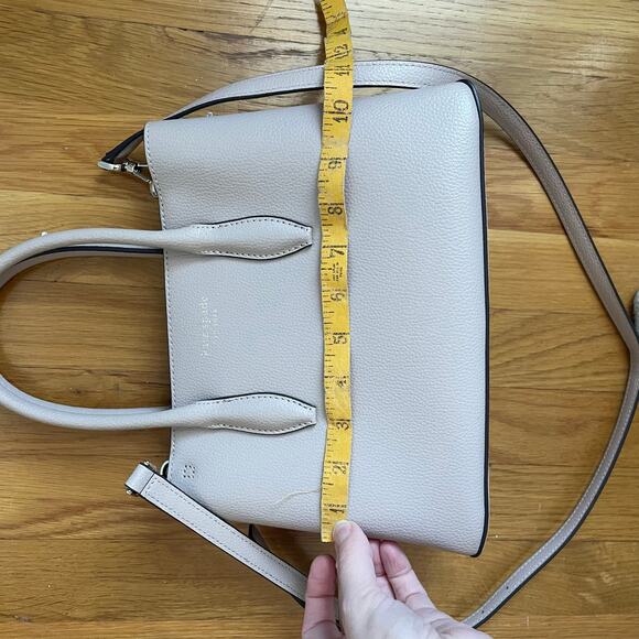 Kate Spade New York Eva Small Top Handle Crossbody Bag Blush Pebbled Leather - Picture 9 of 13